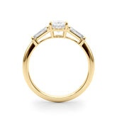 3 Stone Oval Center Taper Baguette Sides - TN85329